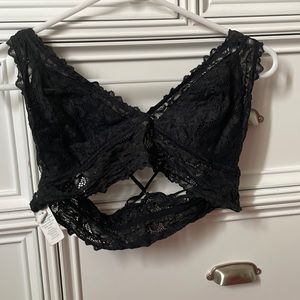 Black lacy bralette from Aerie size large